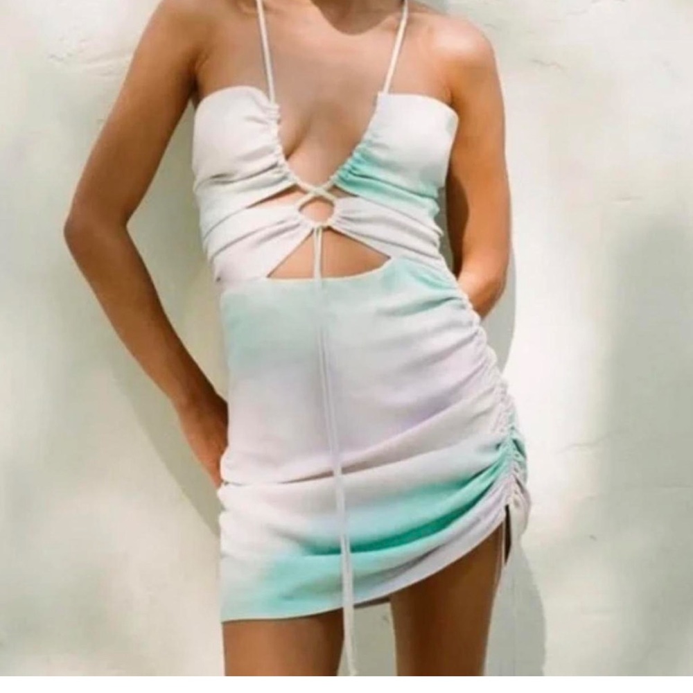 Zara Tie Dye Pastel Mini Dress